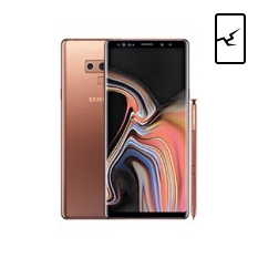 Samsung Note 9 front glass damage repair